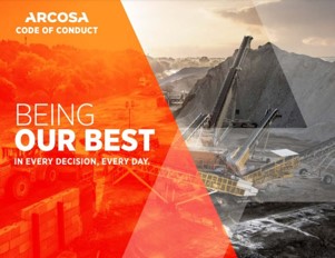 Group photo near excavator